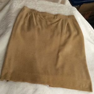 Hugo Buscati Lamb Suede Pencil Skirt Vintage